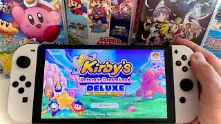 Kirby&rsquo;s Return to Dreamland Deluxe Nintendo Switch OLED handheld gameplay pt.2