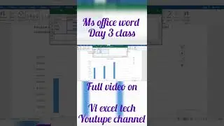 learn ms word in tamil day 3 #youtube #shorts #vlexceltech