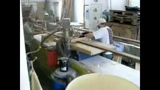Cutting the cove for a Herreshoff molded sheerstrake. Part 1