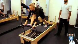 pilates reformer - hamstring stretch