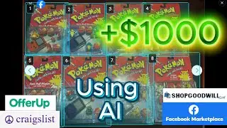 Using AI to find +$1000 profit on Facebook Marketplace as an EBay Reseller (Real footage)