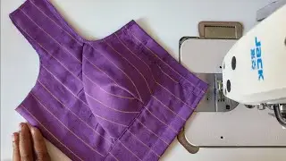Katori Blouse Cutting And Stitching For Beginners || 32 Size Blouse #maaltisewingtutorial