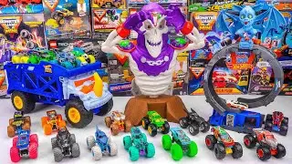 Monster Jam Collection Unboxing Review | Monster Jam Bat Loop Attack Playset