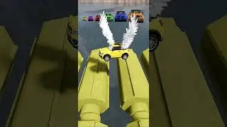 Big & Small Cars vs Roller Bridge & Sharks