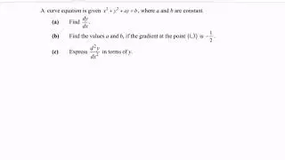 PYT9 Implicit Differentiation 2001/2002