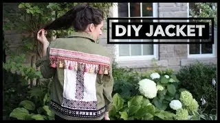 DIY Embroidered Patch Jacket - Fall 2017 Fashion Trend