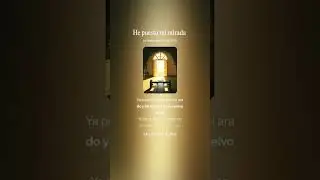 He puesto mi mirada