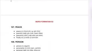 WORD FORMATION B2 - P9 