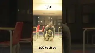 Push ups are hard, but 200 push are doable under 20 minutes