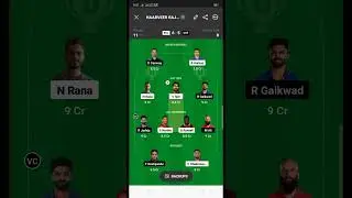 kol vs che dream11 prediction #short