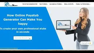 How to create Proof of Income | online pay stub generator