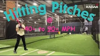 Evan takes on pitches from 40+ to 90+ MPH