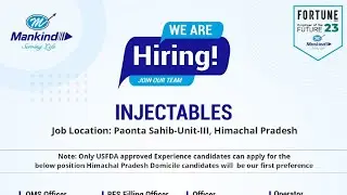 New job vacancies in Top companies MANKIND & LEE PHARMA