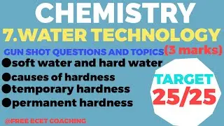 L38: Soft water|hard water|temporary hardness|permanent hardness|water technology|@freeecetcoaching