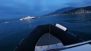 SUNSET DEEP HOUSE RELAX WORK #sunset #sea #travel #gopro #marina #yamaha #50hp 