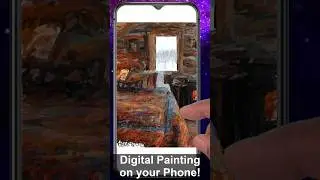 Digital realistic painting Bedroom #79 #Paintology app #shorts #shortvideo #drawing #painting #art
