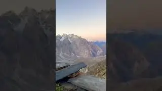 Passu cathedral view from 4200m #youtubeshorts #shorts #viral