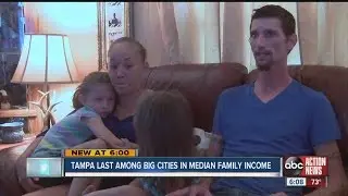 Tampa last among big cities in median family income