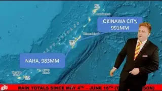 Rainy Season Front Lifts north of Okinawa while a upper level low kicks up south of Japan