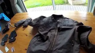 RSD  enzo jacket  diesel gloses and wallet,review in French,Roland Sands