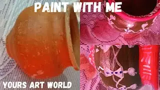DETAILED POT PAINTING (MAKING A DUL POT TO A DECORATIVE POT)