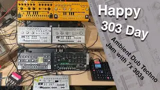 Happy 303 day: Ambient Dub Techno Jam with 7x 303s