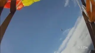 'Meteorite' filmed by skydiver: Footage of hurtling black rock filmed over Norway