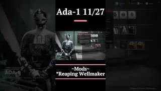 Ada-1 Mods Today 11/27 | Destiny 2