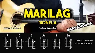 Marilag - Dionela | Easy Guitar Chords Tutorial For Beginners (CHORDS & LYRICS) #guitarlesson