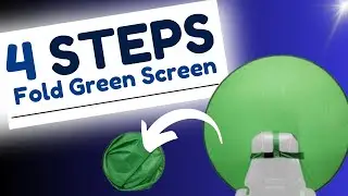How to Fold a Portable Green Screen Only 4 Steps