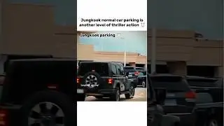 Jungkook Car parking skill is insane 🐰💜#viral #vts #jungkook #jimin #bts #shorts #trending #foryou