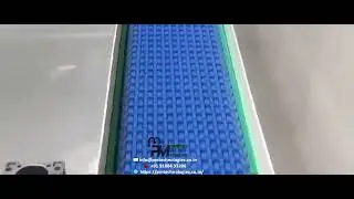Modular plastic belt conveyor system