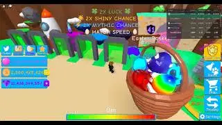 roblox bubble gum simulator easter basket showcase