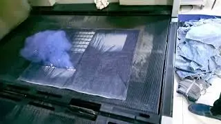 Ha-Meem Denim Ltd. : Imposing laser effect on fabric in Express washing laser unit