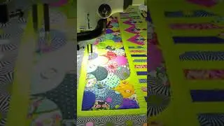 Longarm designs for the Slow And Steady Quilt Along row 8 - last row!!
