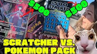 Pokemon Cards Vs. Scratch Off Cards!! Which Ones Worth More Money??