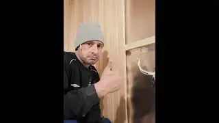 Совет как я креплю вагонку в бане! #Shorts