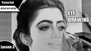 How to Draw Rashmika Mandanna | Eye Drawing | Lesson 3 | Step by StepTutorial for Beginners