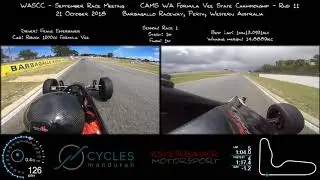 2018 WASCC October Race Meeting - Formula Vee - Race 1 - Onboard with Franz Esterbauer