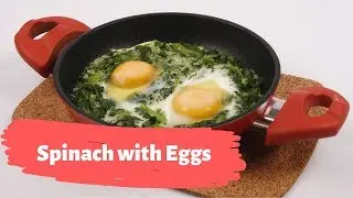 Spinach with Eggs Recipe - Traditional Turkish Recipes