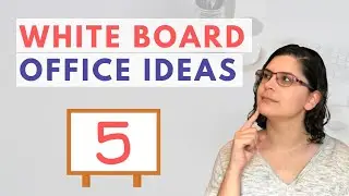 5 Ways to Use Your Office White Board (+ 1 Cork Board Idea)