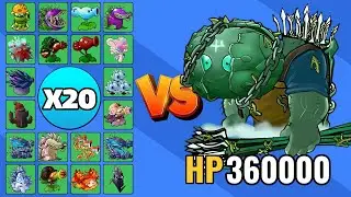TRIDENTE GARGANTUAR vs TODAS LAS PLANTAS X20 | PvZ FUSION
