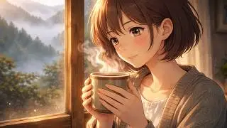 The BEST Morning Routine EVER Quiet Moments with Tea and Journaling (Cozy vibe - Ghibil style)