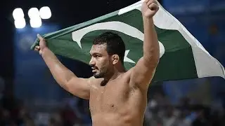 Pakistan's Inam Butt wins gold medal in World Beach Wrestling Series in Italy