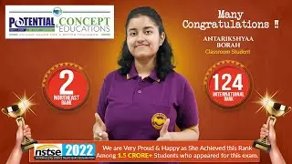 Northeast Rank 2 | International Rank 124 | NSTSE 2022 | Antarikshyaa Borah | P&C Educations