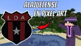 Comment Faire le Logo d'Alajuelense (LDA) en Pixel Art sur Minecraft ⚽