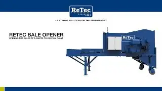 ReTec baleopener opening RDF bales at a waste-to-energy plant