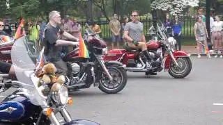 Bikers at Boston Pride Parade 2016