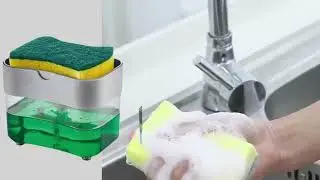 Диспенсер для моющего средства с губкой SunPlast в Telemarket.md