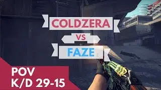 Coldzera vs Faze POV | IEM Sydney 2017 | Overpass